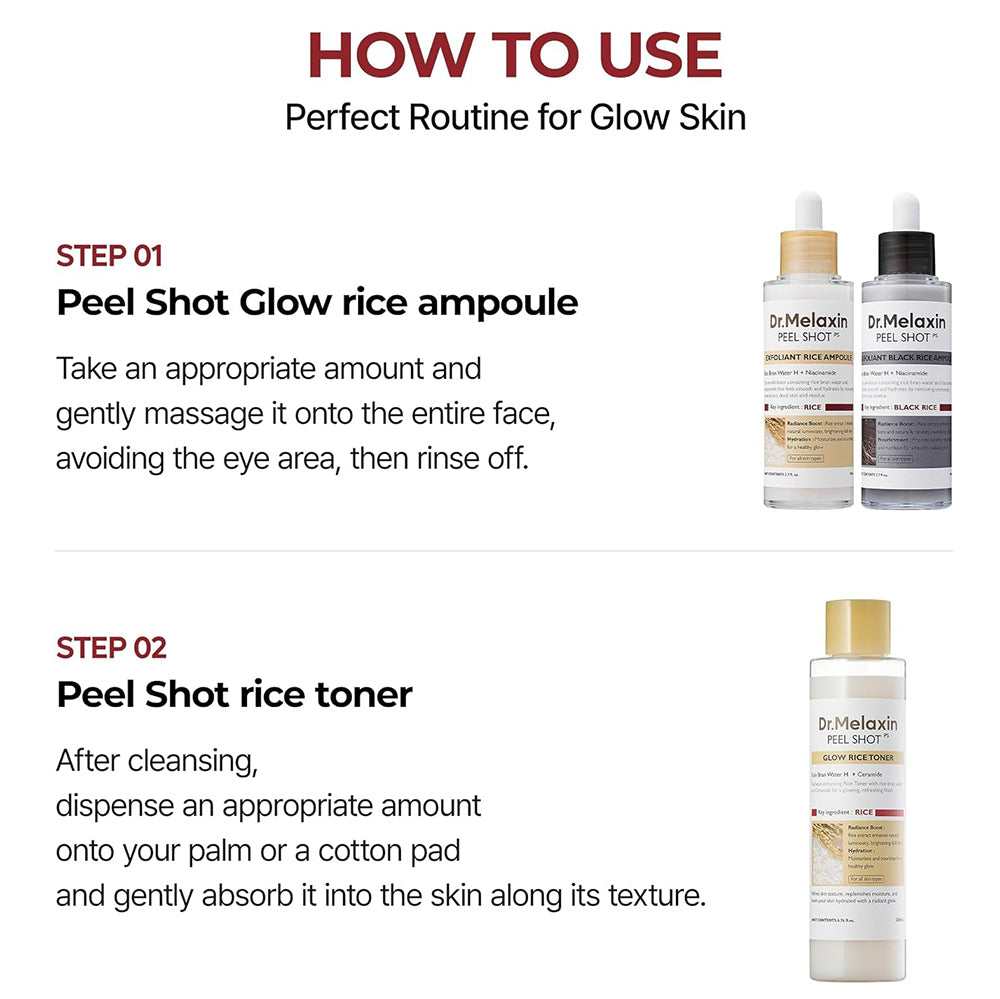Dr. Melaxin Peel Shot Glow White Rice Toner