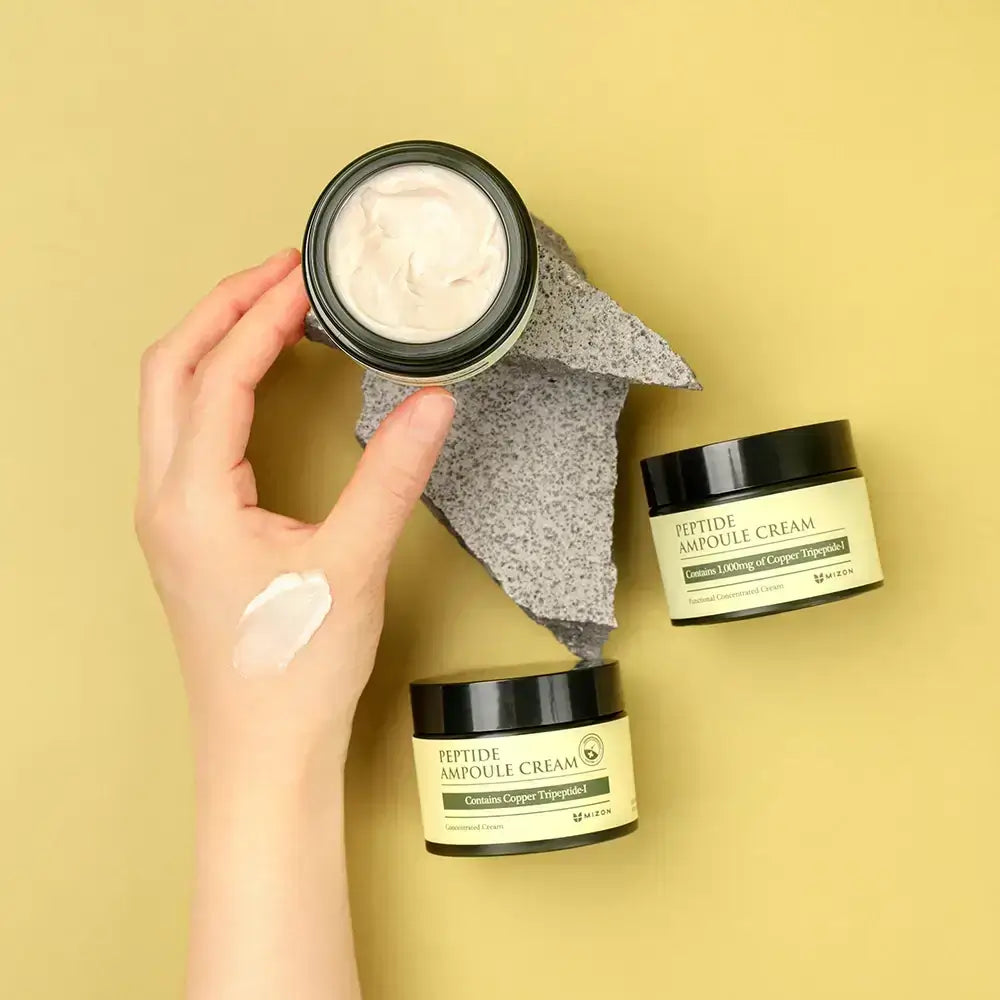 Mizon Peptid-Ampullencreme - Straffung und Feuchtigkeit mit Peptiden und Adenosin, definiert Gesichtskonturen neu, 50ml