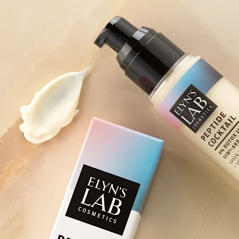 ELYN'S LAB Peptide Cocktail 4% Botox imitierendes Syn-Ake Peptid - Gesichtscreme mit SYN-AKE Peptid und Grüntee-Extrakt zur Reduzierung von Falten und Verbesserung der Feuchtigkeit - 50 ml