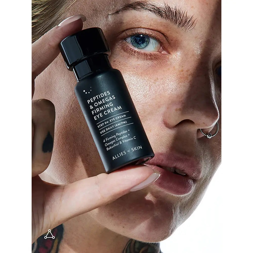 ALLIES OF SKIN Peptide & Omega Augencreme - Intensive Straffung und Feuchtigkeitspflege, 15 ml