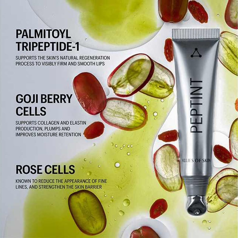 ALLIES OF SKIN PEPTINT-Tripeptide and Goji Cells Plumping Lip, Nirvana, 15 ml