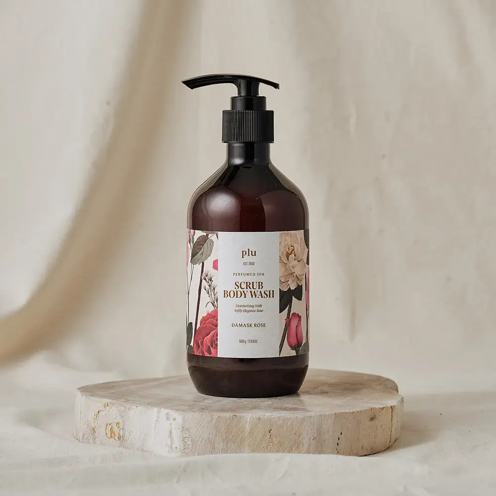 PLU "Perfumed Spa Damask Rose" - Duschgel mit Meersalz und Hyaluronsäure
