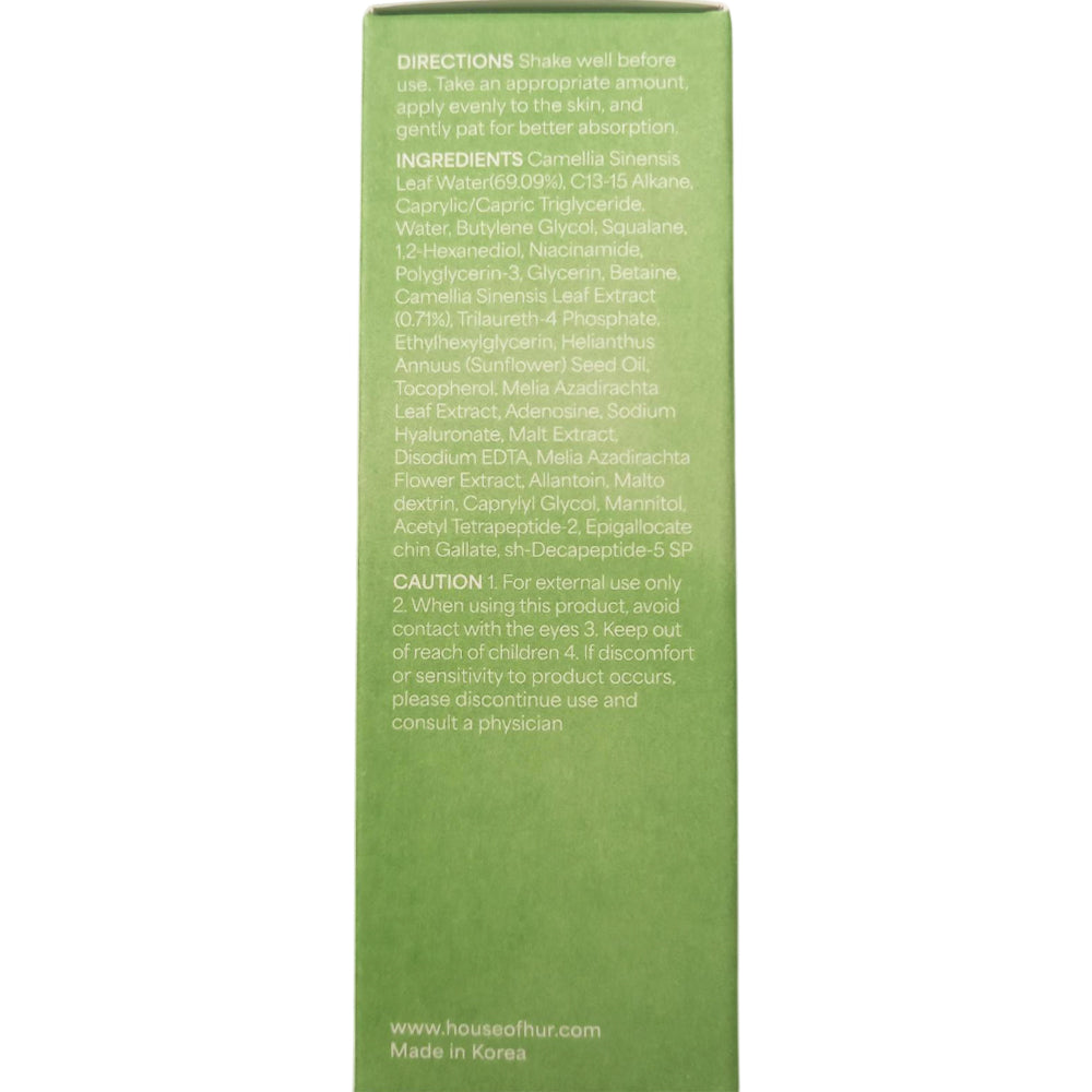 HOUSE OF HUR Phyto Brew Matcha Ampoule - ser de fata bifazic formulat cu Hadong matcha si peptide biomimetice, care contribuie la hidratarea pielii si la mentinerea echilibrului pielii - 50 ml