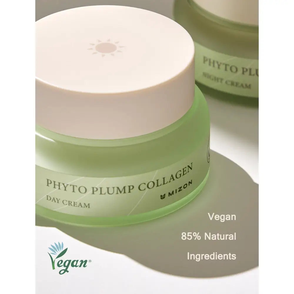 MIZON Phyto Plump Kollagen Tagescreme - Gesichtspflege angereichert mit Niacinamid und Panthenol zur Hautfeuchtigkeit und Hautkomfort - 50 ml