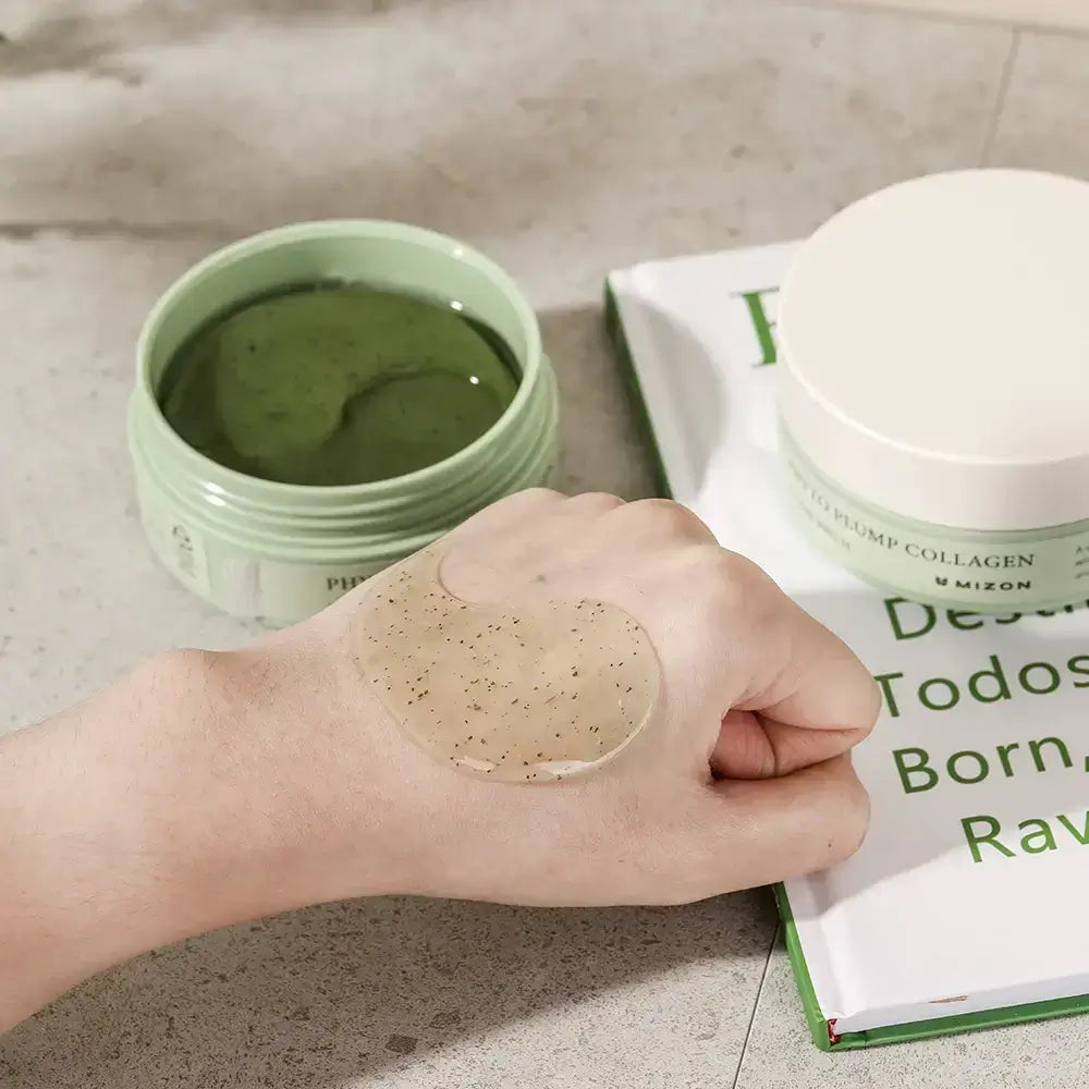 MIZON Phyto Plump Collagen Eye Gel Patch - Augenpads mit Hyaluronsäure und Centella Asiatica Extrakt zur Hautfeuchtigkeit und Linderung von Reizungen - 60 Stück