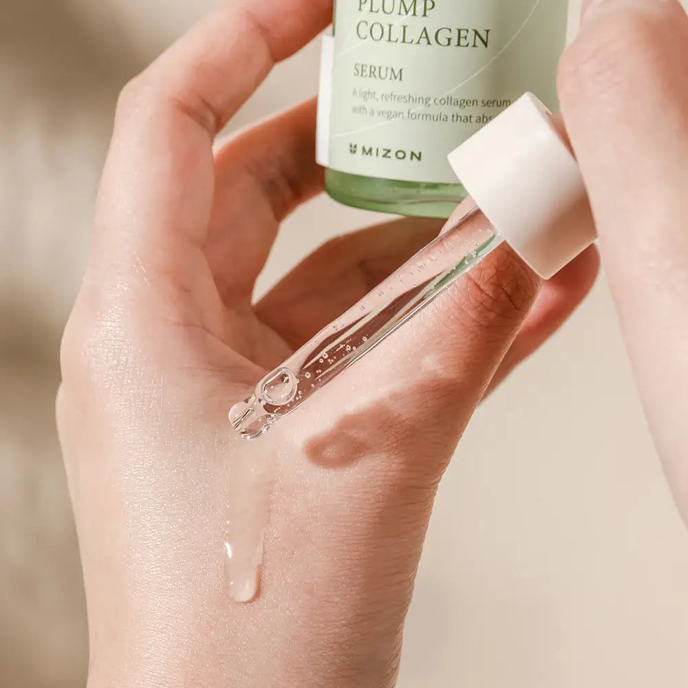 MIZON Phyto Plump Collagen Serum - Gesichtsserum mit pflanzlichem Kollagen und Braunalgenkomplex, das zur Hautfeuchtigkeit und zum Hautkomfort beiträgt - 30 ml