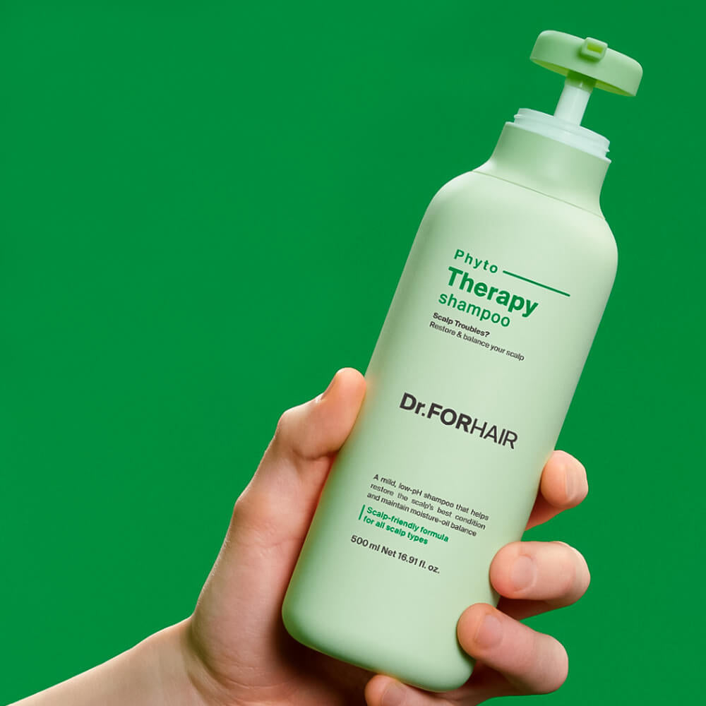 Dr. FORHAIR Phyto Therapy Shampoo - Sanfter Shampoo mit niedrigem pH-Wert (5,0-6,0), formuliert mit Kamelien- und Moringa-Extrakt zur sanften Reinigung der Kopfhaut und Wiederherstellung des natürlichen Gleichgewichts - 500 ml