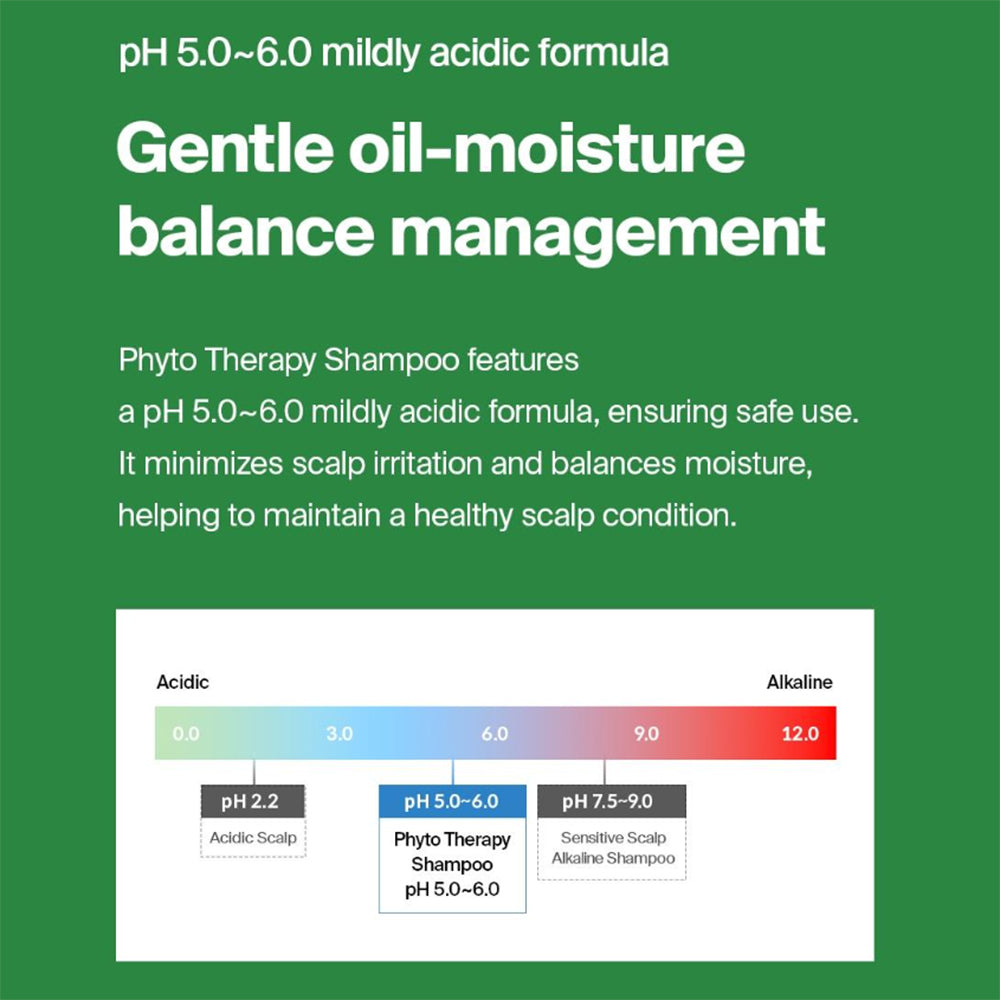 Dr. FORHAIR Phyto Therapy Shampoo - Sanfter Shampoo mit niedrigem pH-Wert (5,0-6,0), formuliert mit Kamelien- und Moringa-Extrakt zur sanften Reinigung der Kopfhaut und Wiederherstellung des natürlichen Gleichgewichts - 500 ml