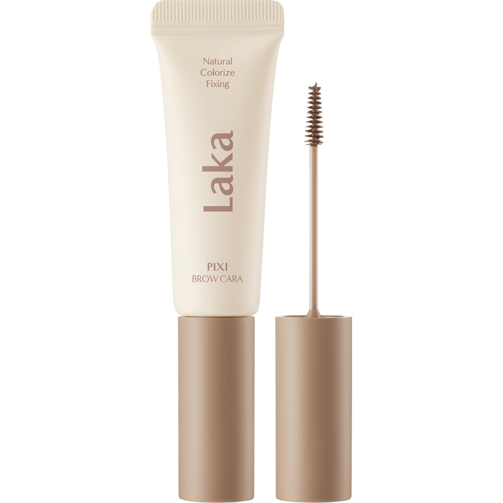 LAKA Pixi Brow Cara - gel de sprancene formulata cu pigmenti de culoare si polimeri de fixare, care contribuie la nuantarea treptata a sprancenelor si la metinerea firelor aranjate - 8 gr - 02 Wood Brown