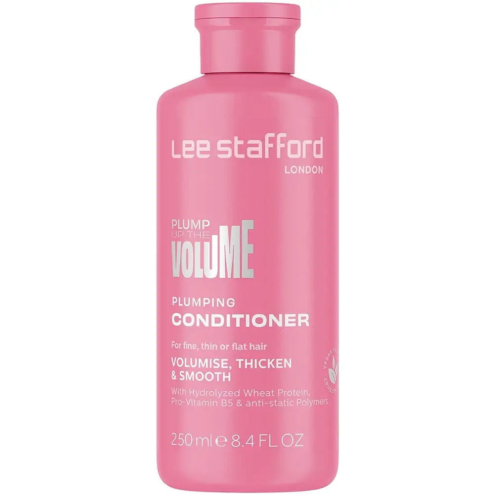 LEE STAFFORD Plump Up The Volume Plumping Conditioner - Spülung mit hydrolysiertem Weizenprotein und Pro-Vitamin B5, die feinem Haar Volumen verleiht und das Styling erleichtert - 250 ml