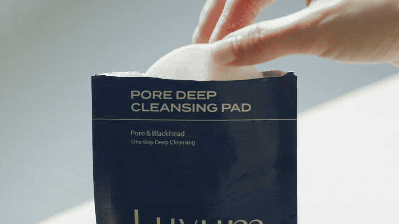 LUVUM Porenreinigende Pads - sanfte Reinigung mit Glykolsäure und Milchsäure zur porentiefen Reinigung - 10 Stück