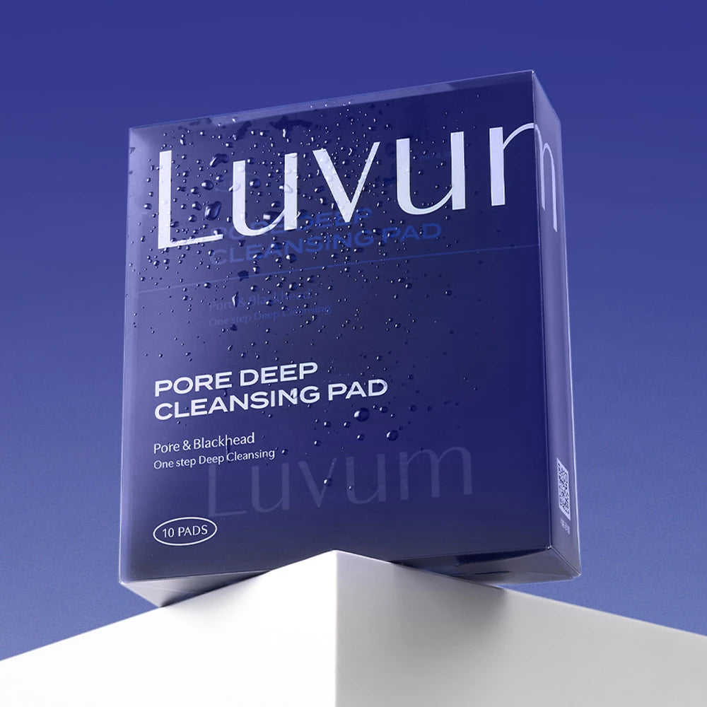 LUVUM Porenreinigende Pads - sanfte Reinigung mit Glykolsäure und Milchsäure zur porentiefen Reinigung - 10 Stück