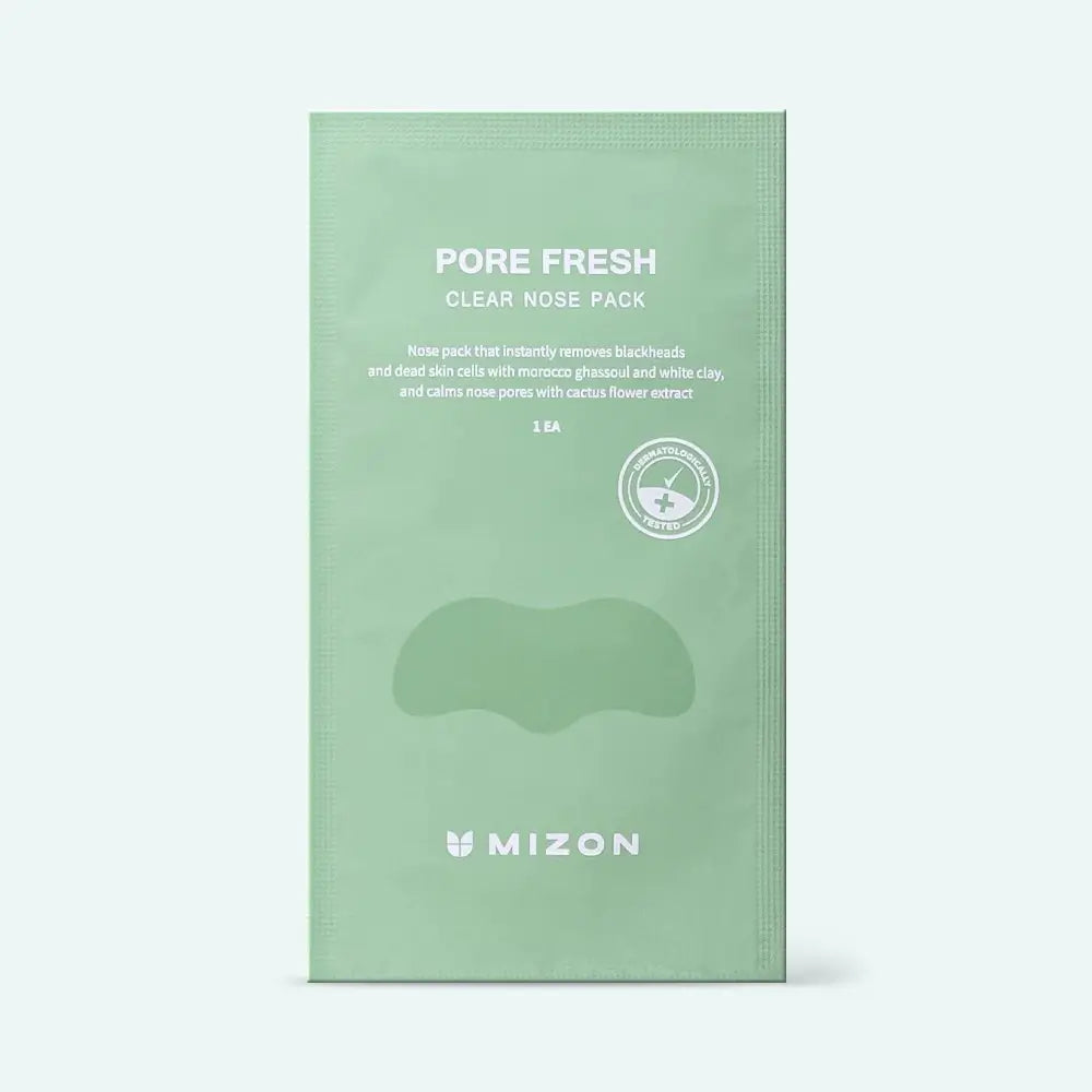 MIZON Pore Fresh Clear Nose Pack - Nasenpflaster zur Entfernung von Mitessern, formuliert mit Ghassoul-Tonerde und Kaktusblütenextrakt, zur Reinigung der Poren und Entfernung von Mitessern im Nasenbereich