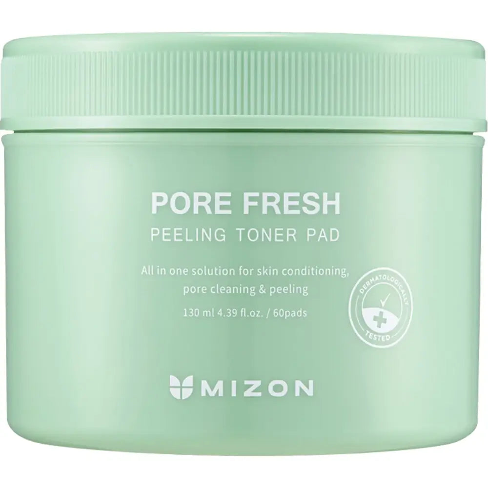 MIZON Pore Fresh Peeling Toner Pad - Gesichts-Toner-Pad mit Zitronensäure AHA und Gluconolacton PHA für sanftes Peeling, Porenreinigung und Hauterfrischung - 130 ml