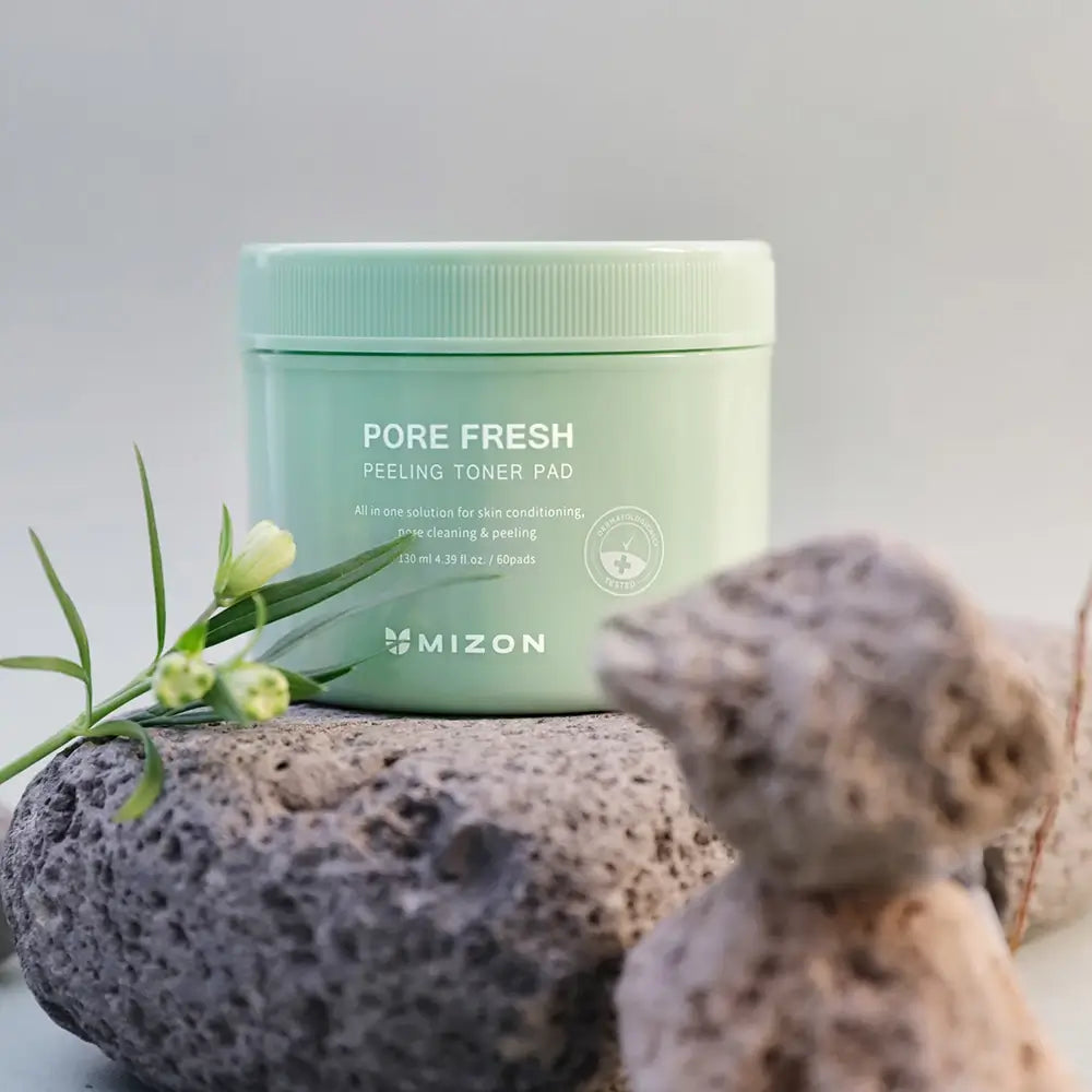 MIZON Pore Fresh Peeling Toner Pad - Gesichts-Toner-Pad mit Zitronensäure AHA und Gluconolacton PHA für sanftes Peeling, Porenreinigung und Hauterfrischung - 130 ml
