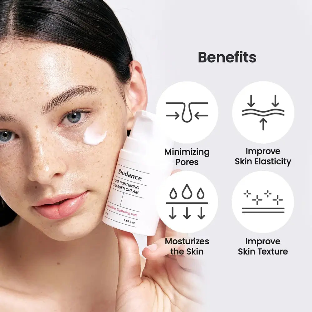 BIODANCE Kollagen Boost Gesichtscreme 243Da - Porenverfeinerung & intensive Feuchtigkeitsversorgung, 50 ml