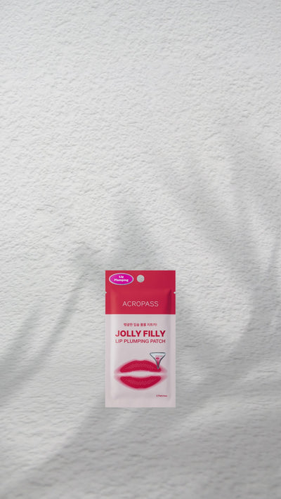 ACROPASS Jolly Filly Lippen-Plumping-Patch - Lippenmaske mit Hyaluronsäure und Capsicum Frutescens Fruchtextrakt zur Feuchtigkeitsversorgung der Lippen und zur Verbesserung des Lippenvolumens - 2 Stück