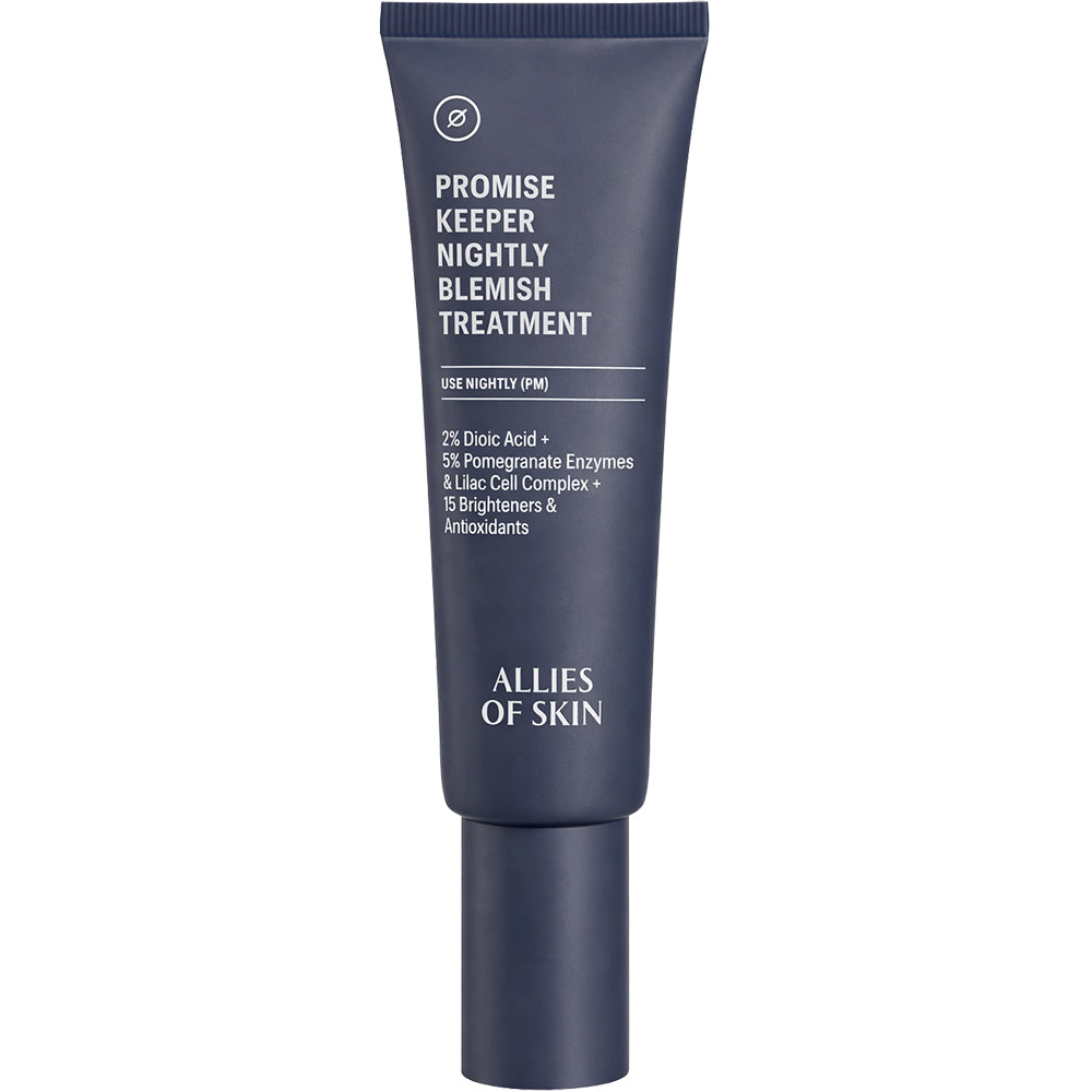 ALLIES OF SKIN Promise Keeper Nachtpflege gegen Unreinheiten - Feuchtigkeitsspendend und aufhellend, 48 ml