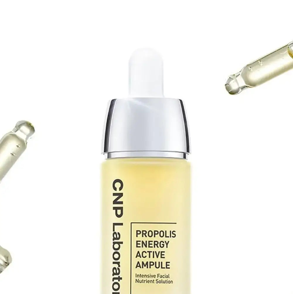 CNP LABORATORY Propolis Energy Active Ampulle - Gesichtsserum formuliert mit Propolis-Extrakt und Madecassoside, das zur Revitalisierung und Beruhigung der Haut beiträgt - 15 ml