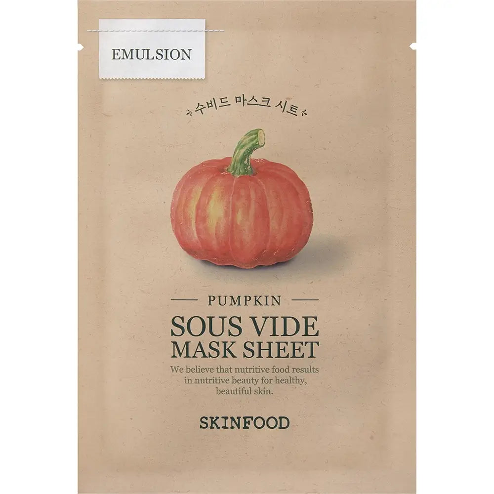Kürbis Sous Vide Maskenblatt