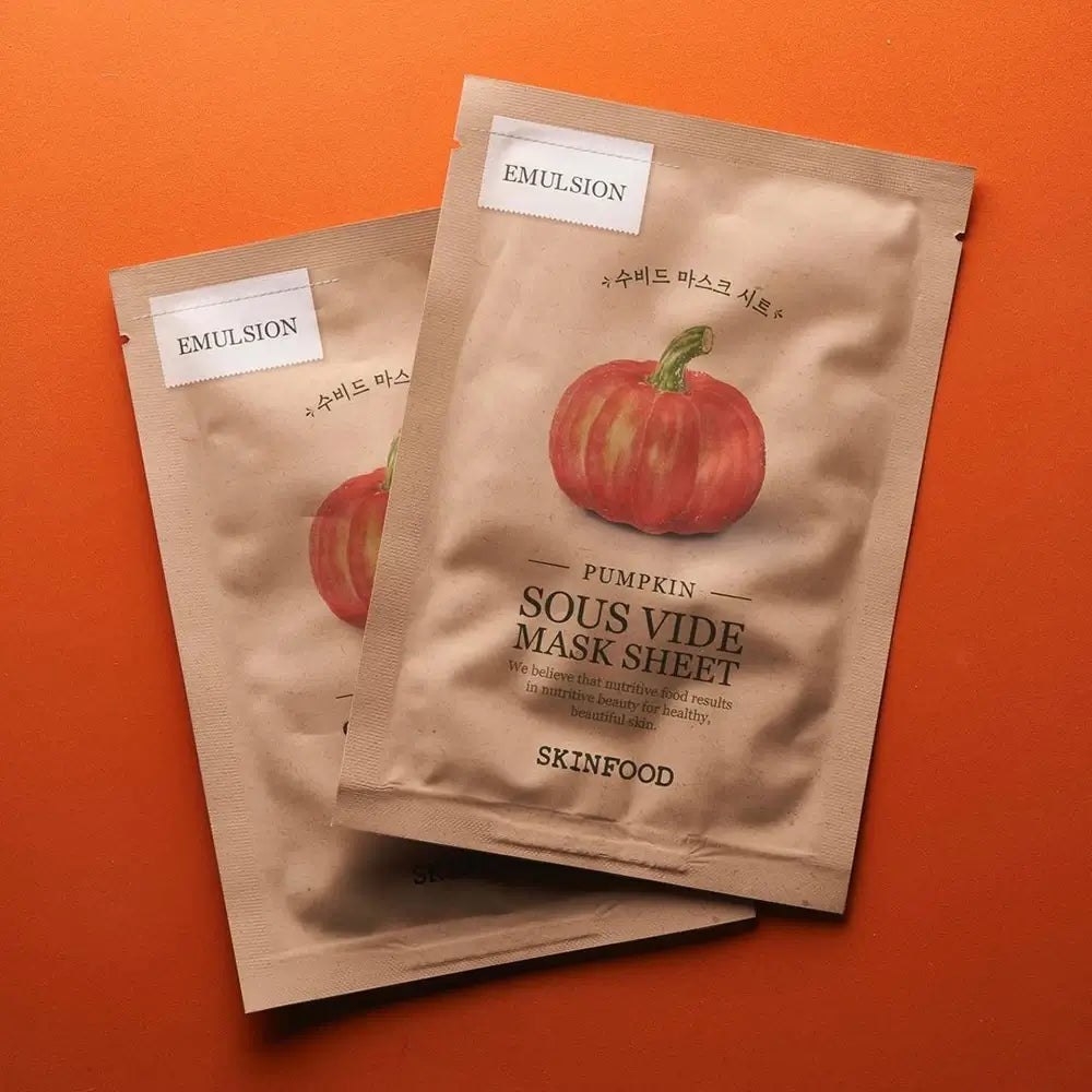 Kürbis Sous Vide Maskenblatt