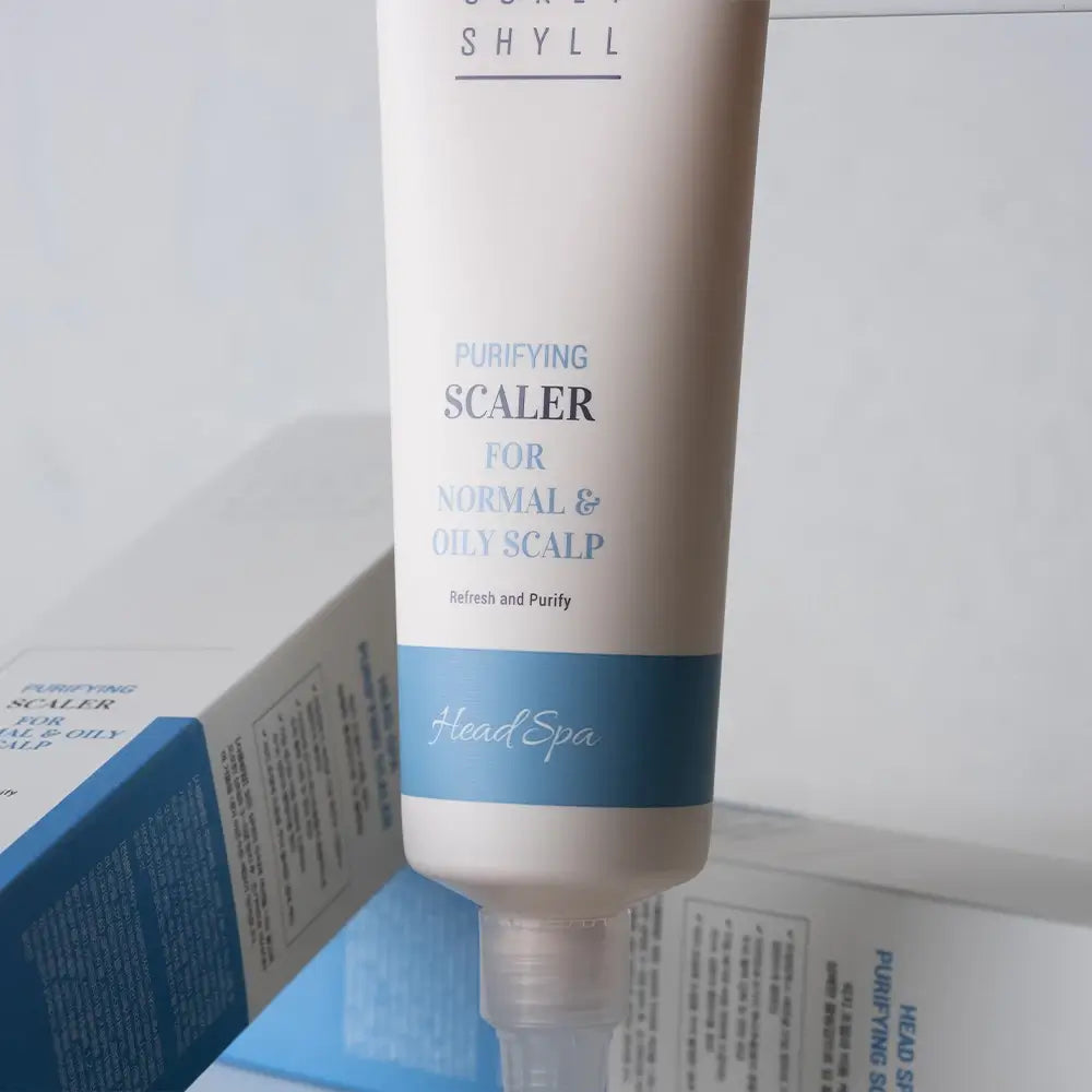 CURLY SHYLL Purifying Scaler Kopfhaut-Peeling - Haarmaske mit AHA und Climbazol zur Kopfhaut-Exfoliation, Entfernung von Ablagerungen und zur Förderung der Durchblutung - 120 g