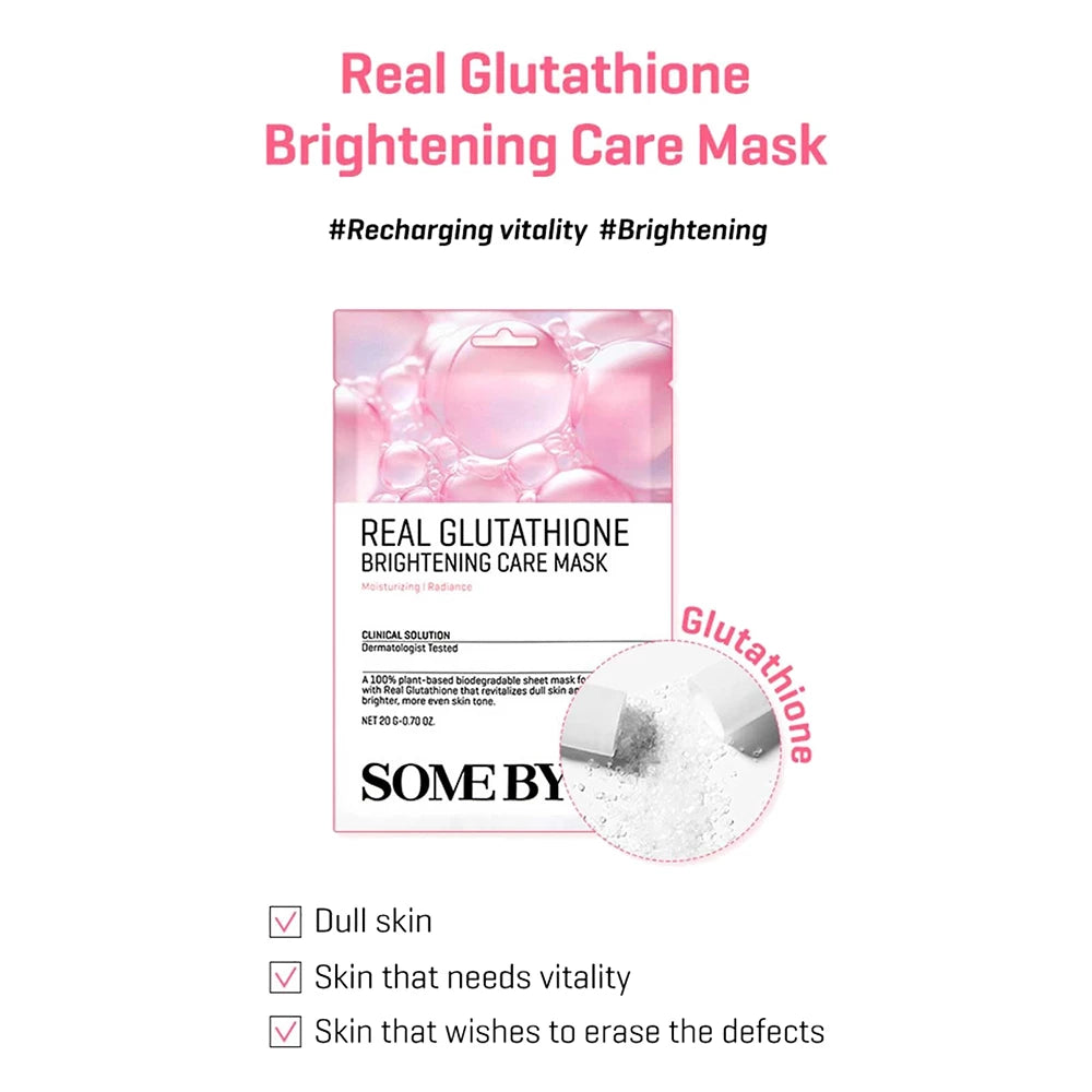 SOME BY MI Real Glutathione Brightening Care Mask - Gesichtsmaske mit Glutathion zur Aufhellung und Ausstrahlung