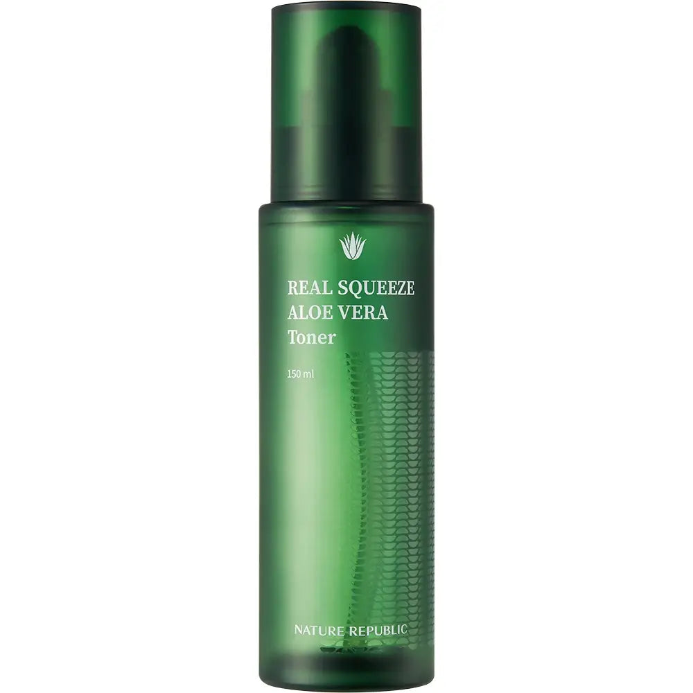 NATURE REPUBLIC Real Squeeze Toner Aloe Vera - beruhigend, intensive Feuchtigkeit und Strahlkraft, 150 ml