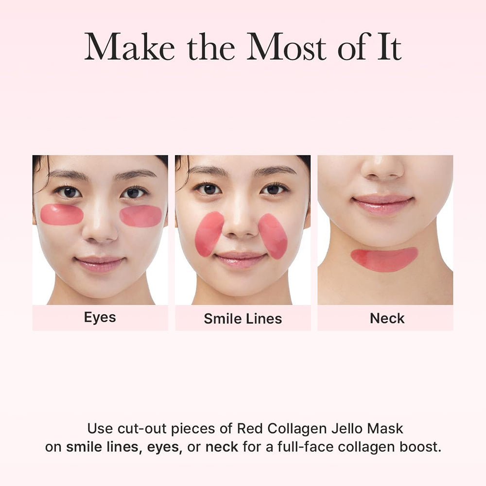 Rote Kollagen-Gelee-Hydrogel-Maske Gesichtsmaske 25 g