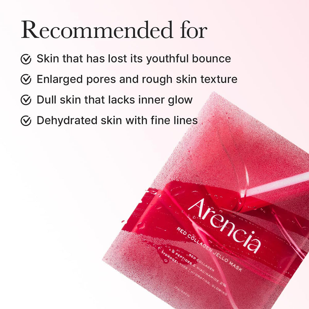 Rote Kollagen-Gelee-Hydrogel-Maske Gesichtsmaske 25 g