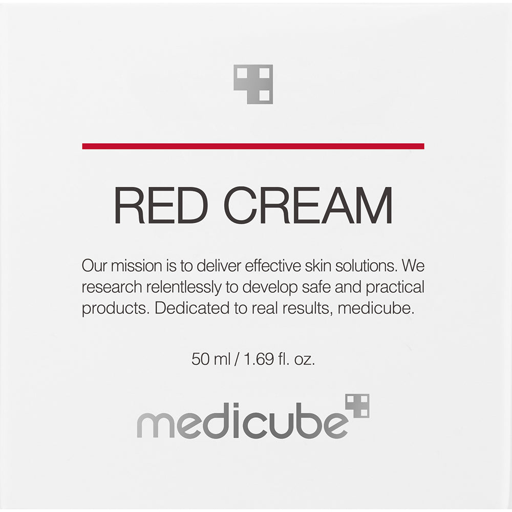 MEDICUBE Red Cream 2.0 - Gesichtscreme mit Salicylsäure und Niacinamid zur Kontrolle von überschüssigem Talg und zur Hautpflege - 50 ml
