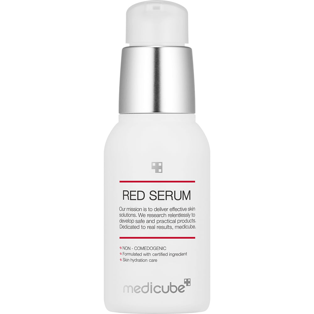 MEDICUBE Red Serum 2.0 - Serum mit Salicylsäure und Lävulinsäure zur Talgkontrolle und Verfeinerung der Poren - 30 ml