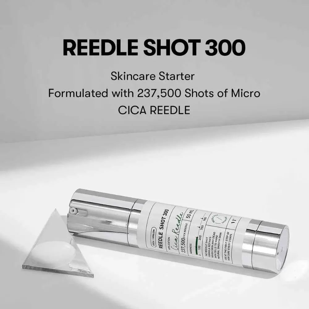 VT COSMETICS Reedle Shot 300 - Gesichtsserum mit Centella Asiatica und Hyaluronsäure zur Verbesserung der Hauttextur - 50 ml