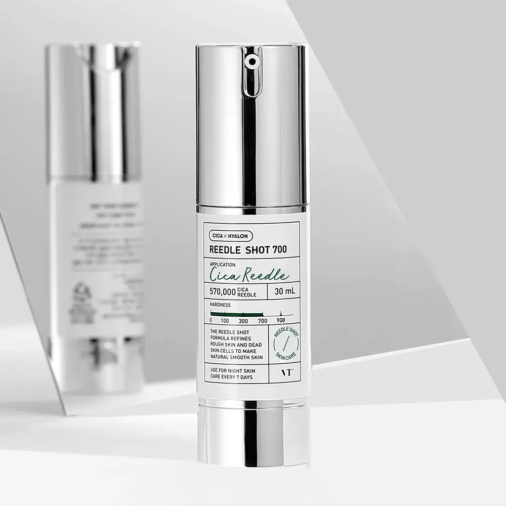 VT COSMETICS Reedle Shot 700 - Gesichtsserum mit CicaHyalon und Cica Reedle für tiefe Feuchtigkeit und Hautberuhigung - 30 ml