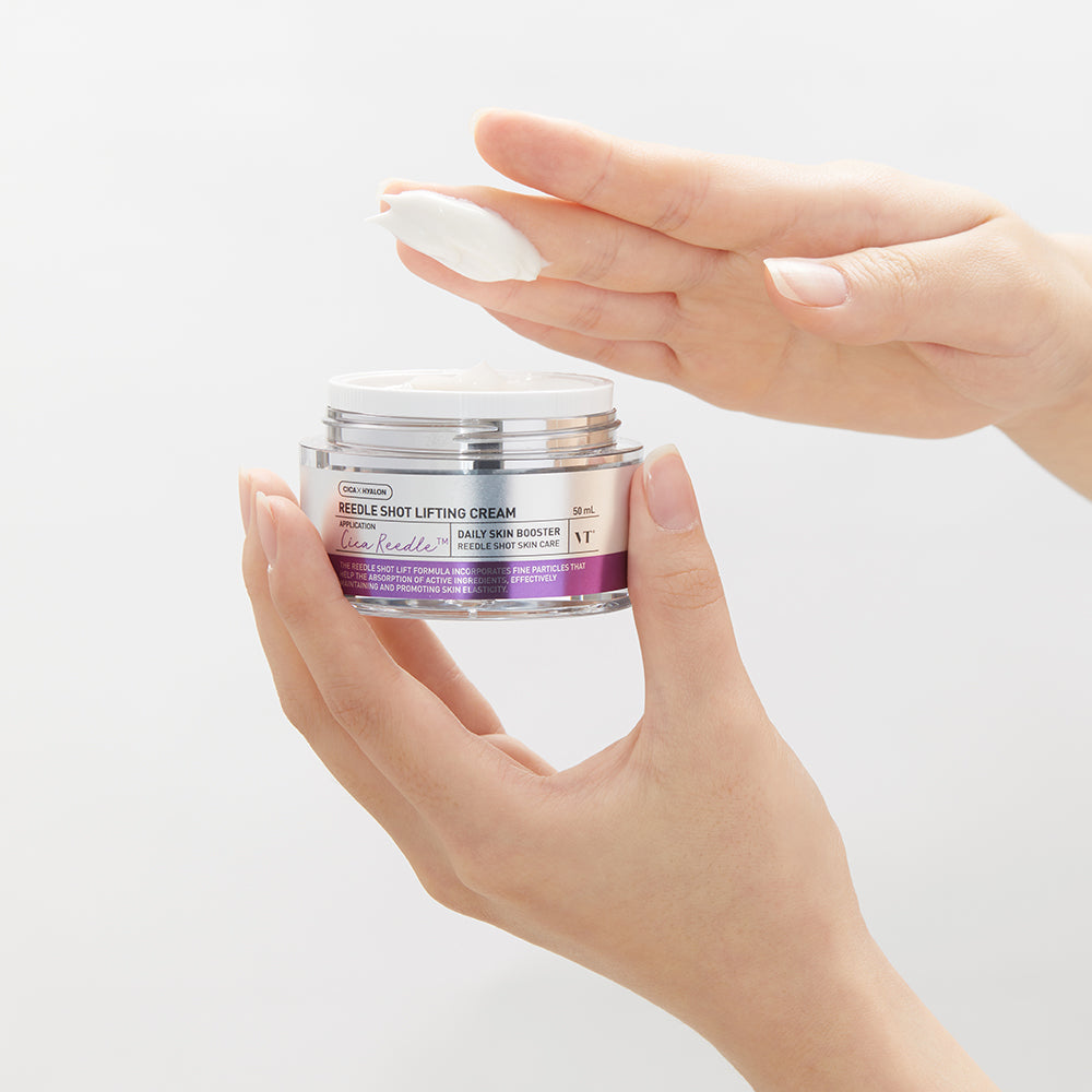 VT COSMETICS Reedle Shot Lifting Cream - Lifting-Gesichtscreme mit Hyaluronsäure und Centella Asiatica Extrakt für Feuchtigkeit und Hautkomfort - 50 ml