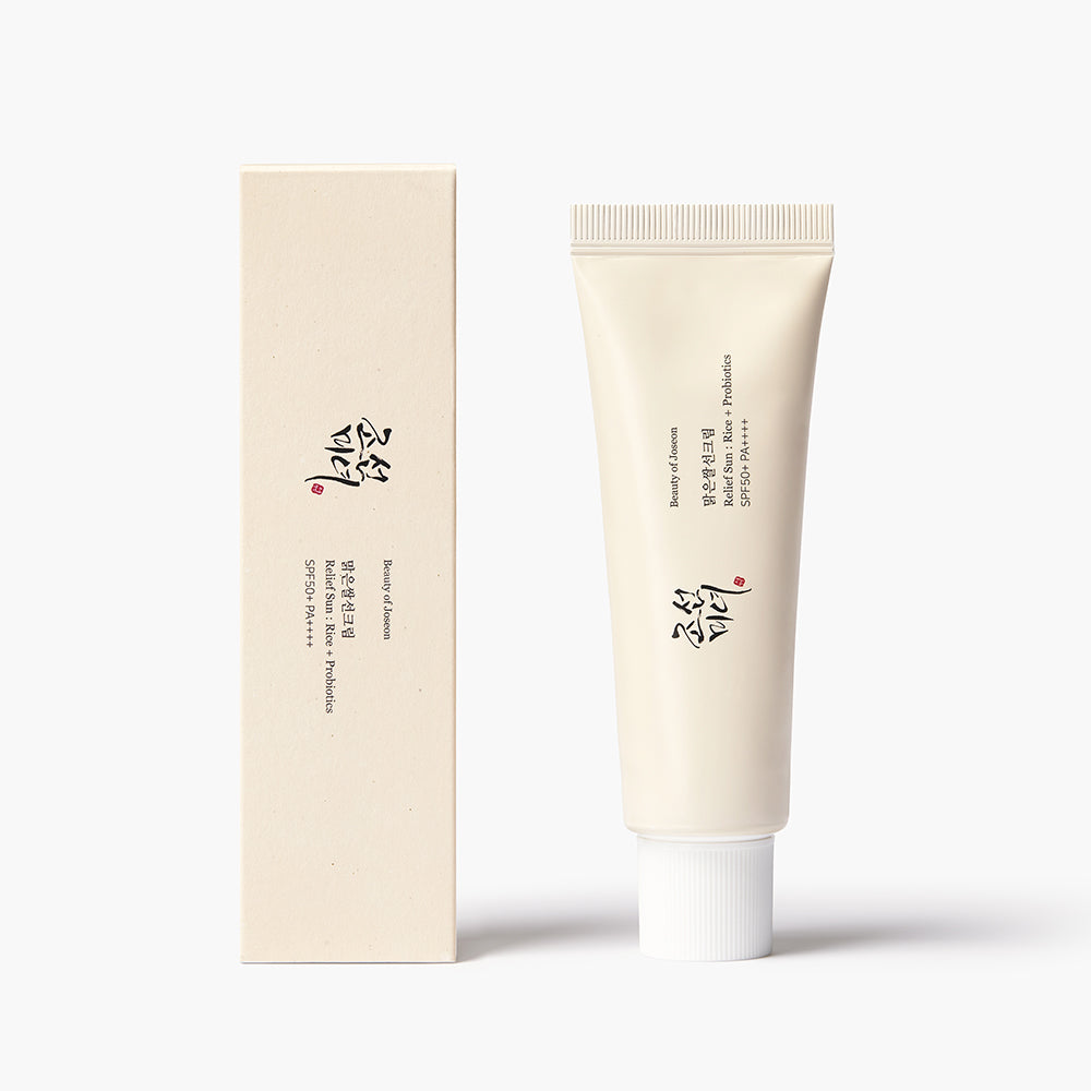 BEAUTY OF JOSEON Linderung Sonnencreme SPF 50+ - Gesichtscreme mit Reisextrakt und fermentierten Getreideextrakten, die zur Feuchtigkeitsversorgung trockener Haut und zur Beruhigung der Haut beitragen - 50 ml