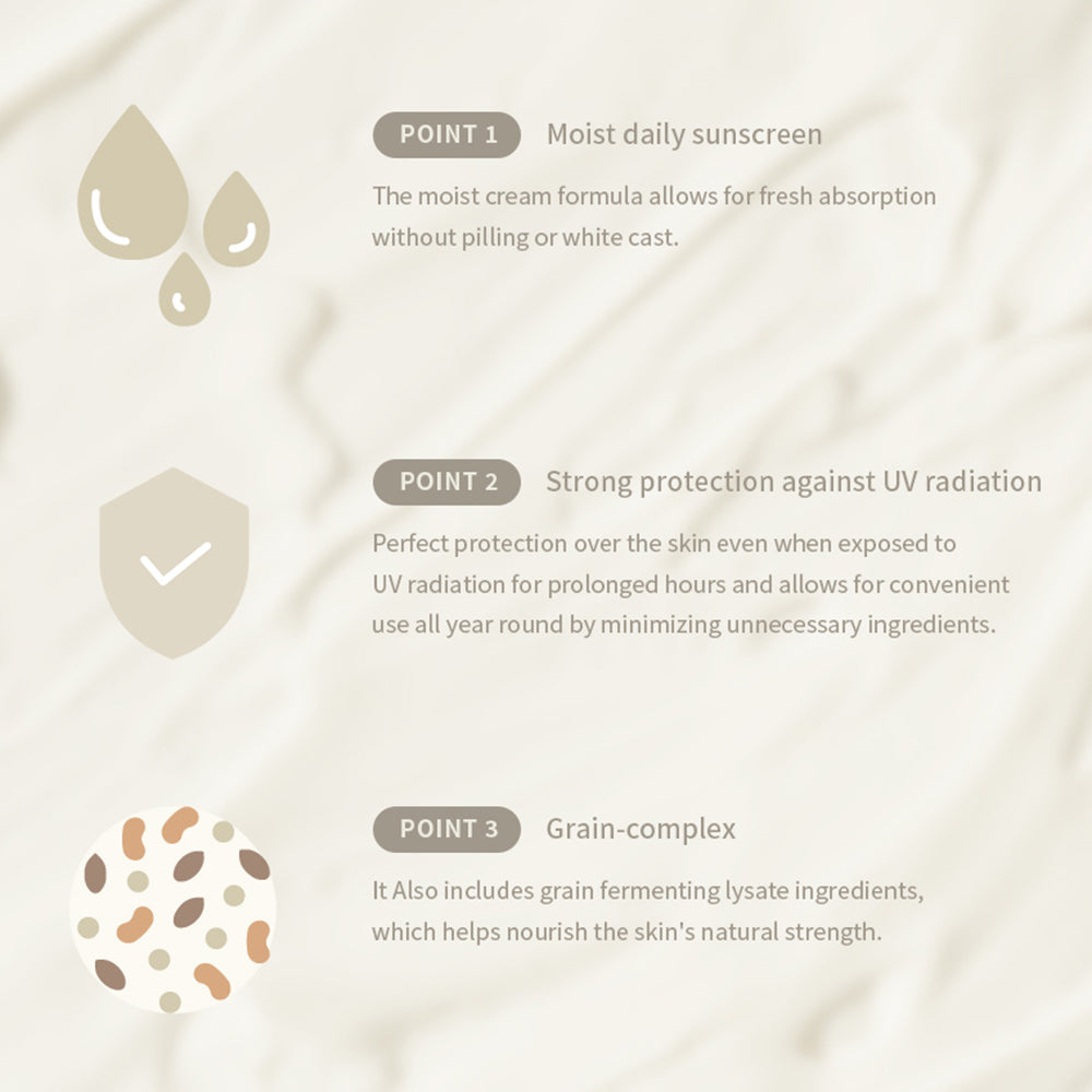 BEAUTY OF JOSEON Linderung Sonnencreme SPF 50+ - Gesichtscreme mit Reisextrakt und fermentierten Getreideextrakten, die zur Feuchtigkeitsversorgung trockener Haut und zur Beruhigung der Haut beitragen - 50 ml