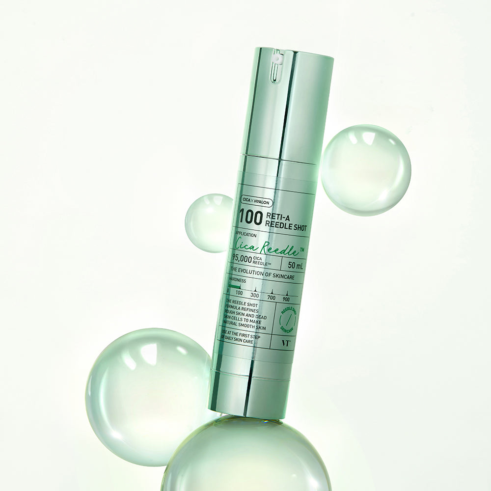 VT COSMETICS Reti-A Reedle Shot 100 - Serum für das Gesicht mit Retinol und Hyaluronsäure, das zur Verfeinerung der Hauttextur und zur Unterstützung der sichtbaren Erneuerung beiträgt - 50 ml