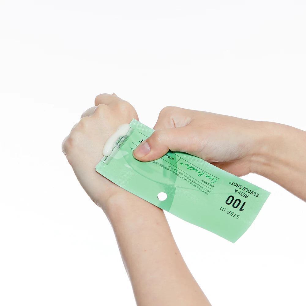 VT COSMETICS Reti-A Reedle Shot 100 Hydrogel Maske - Gesichtsmaske mit Retinol und Niacinamid, für ein ebenmäßiges Hautbild und Feuchtigkeitsversorgung - 33 g + 1,5 g