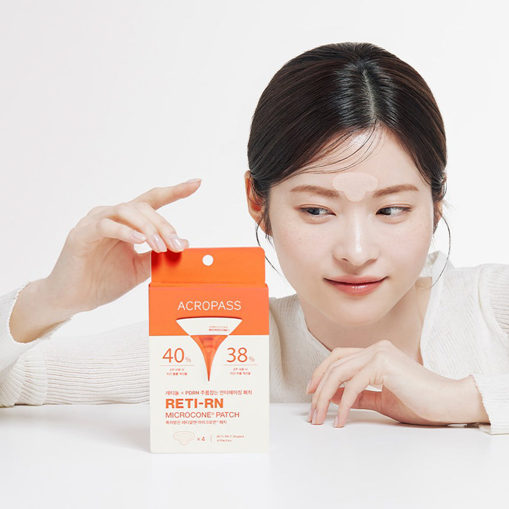 ACROPASS Reti-Rn Microcone Patch T-Shape - plasturi formulati cu retinol si PDRN, care contribuie la ingrijirea ridurilor si la imbunatatirea fermitatii pielii - 4 buc