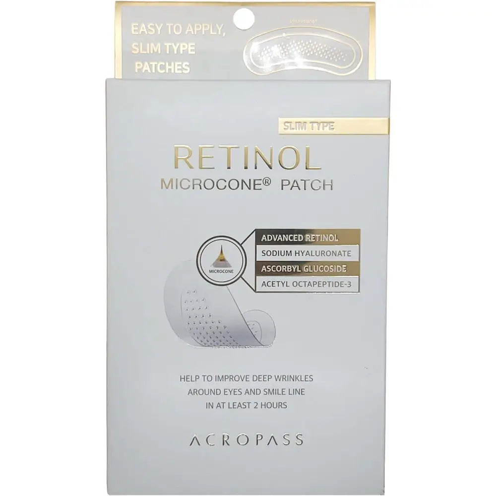 ACROPASS Retinol Microcone Patch Slim Type - plasturi formulati cu retinol si vitamina C, care contribuie la imbunatatirea aspectului liniilor fine si la mentinerea aspectului pielii mai tinere si mai radiante