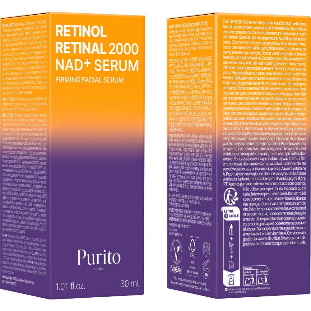 Retinol Retinal 2000 Nad+Serum Gesichtsserum 30 ml