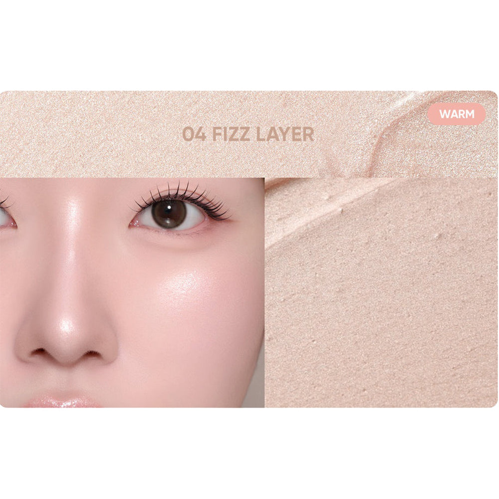Romantischer Rouge-Highlighter Gesichtsilluminator 04 Fizz Layer