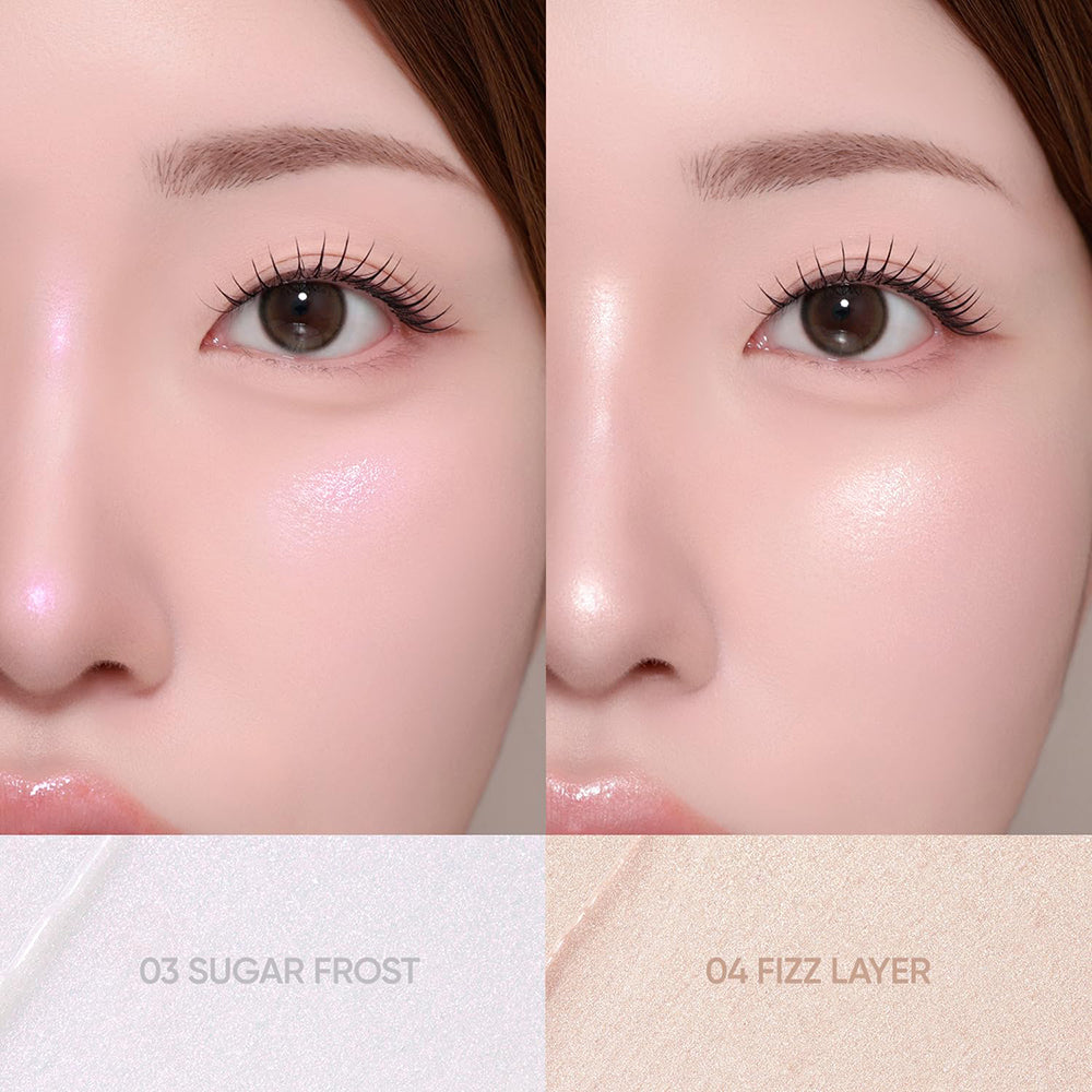Romantischer Rouge-Highlighter Gesichtsilluminator 04 Fizz Layer