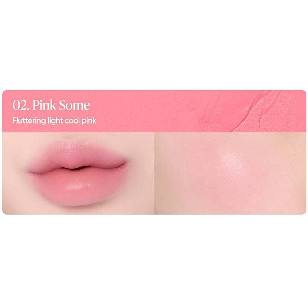 BANILA CO Romantic Blush Lip and Cheek - Lippen- und Wangenrouge mit Hyaluronsäure und Vitamin E, spendet Feuchtigkeit und sorgt für täglichen Komfort - 3,7 g - 02 Pink Some