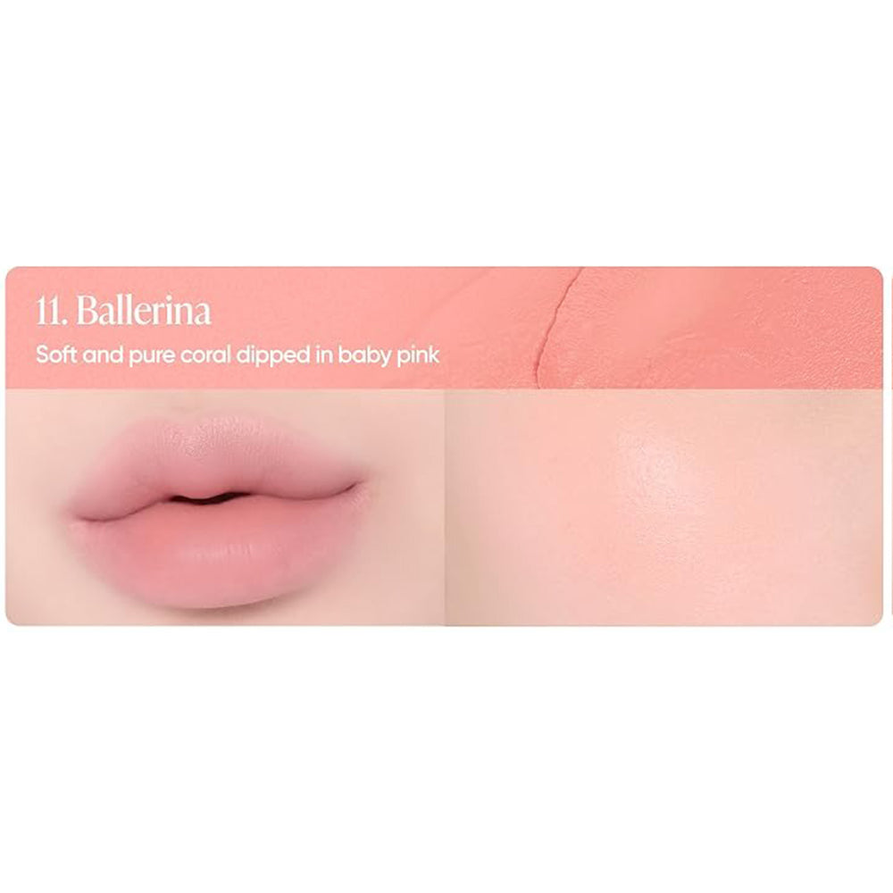 BANILA CO Romantic Blush Lippen- und Wangenfarbe - mit Hyaluronsäure und Vitamin E, spendet Feuchtigkeit und sorgt für Komfort - 3,7 g - 11 Ballerina