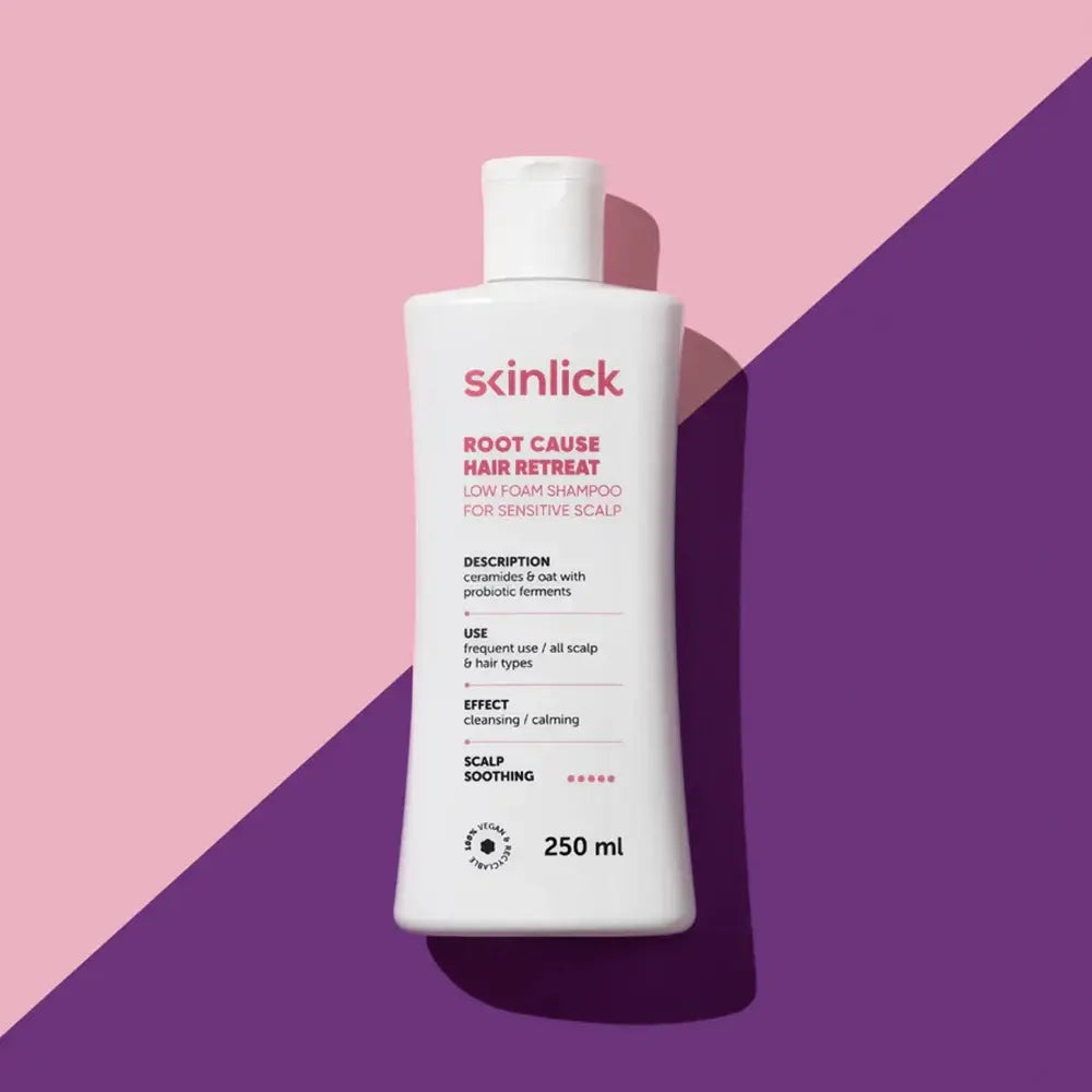 SKINLICK Root Cause Hair Retreat - Shampoo mit Ceramiden und probiotischen Fermenten für Gleichgewicht und Glätte - 250 ml