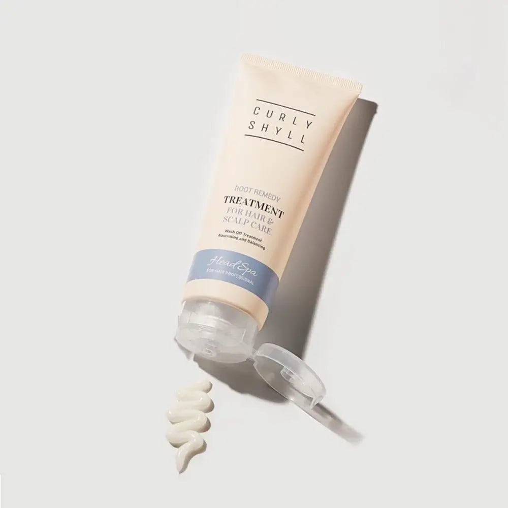 CURLY SHYLL Root Remedy Maske - Haarkur mit Ginsengwurzelextrakt und Arganöl zur Reduzierung von Haarausfall und zur Erhaltung der Kopfhaut - 250 ml