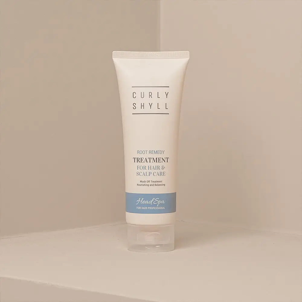 CURLY SHYLL Root Remedy Maske - Haarkur mit Ginsengwurzelextrakt und Arganöl zur Reduzierung von Haarausfall und zur Erhaltung der Kopfhaut - 250 ml