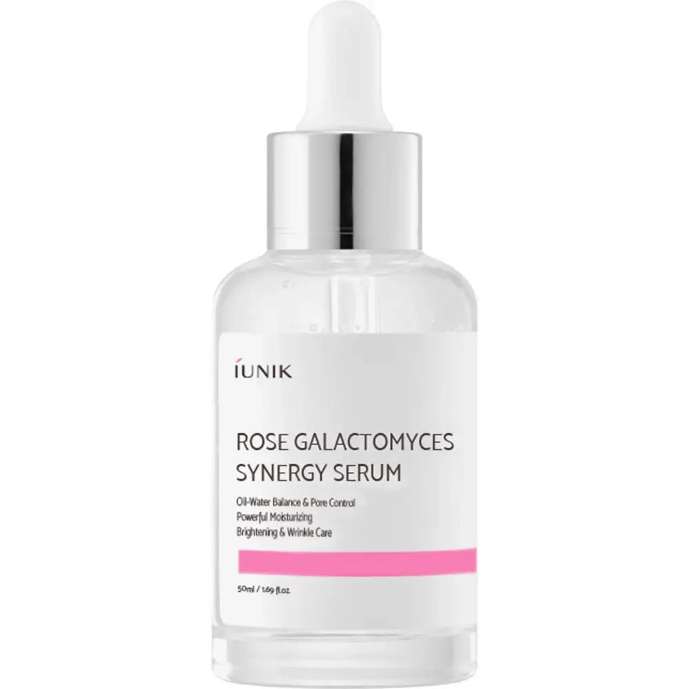 IUNIK Rose Galactomyces Synergy - Gesichtsserum mit fermentiertem Galactomyces-Filtrat und Provence-Rosenwasser, das zur Kontrolle des Sebumgleichgewichts, zur Reduzierung der Porengröße und zur sofortigen Feuchtigkeitsversorgung beiträgt - 5